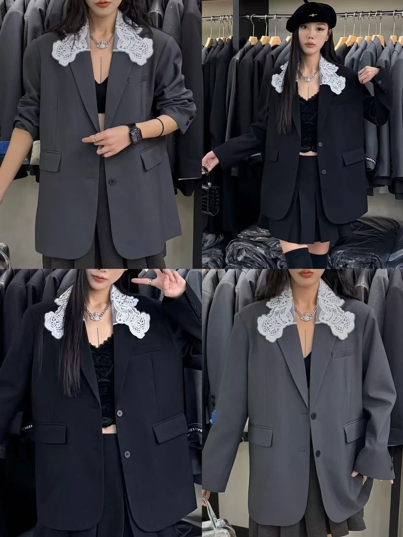149-9/25030 欧韩新款西装控挺阔韩版痞帅高级宽松显瘦百搭西装外