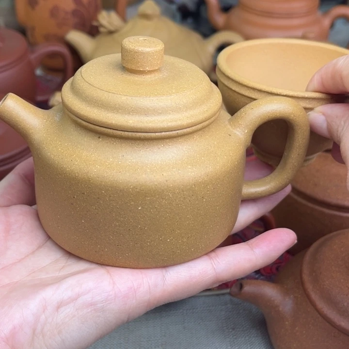 茶壶紫砂原矿黄金段德钟精工半手200cc