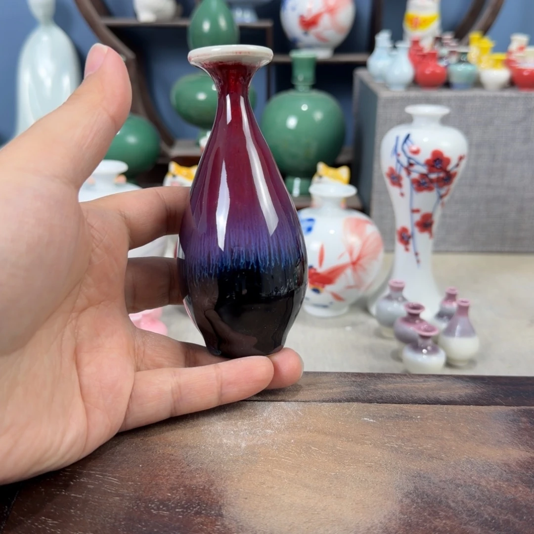 陶瓷手工小花器摆件