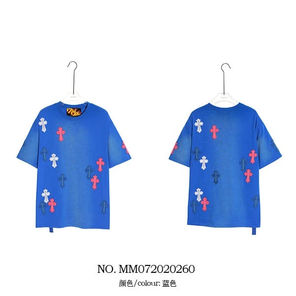 MM十字架短T恤休闲印花半袖上衣百搭简约MM072020260