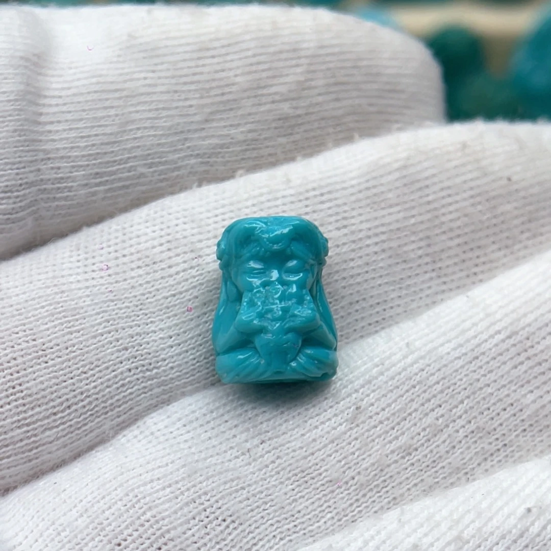 未镶嵌绿松石颈饰卡9.8-13-9.3