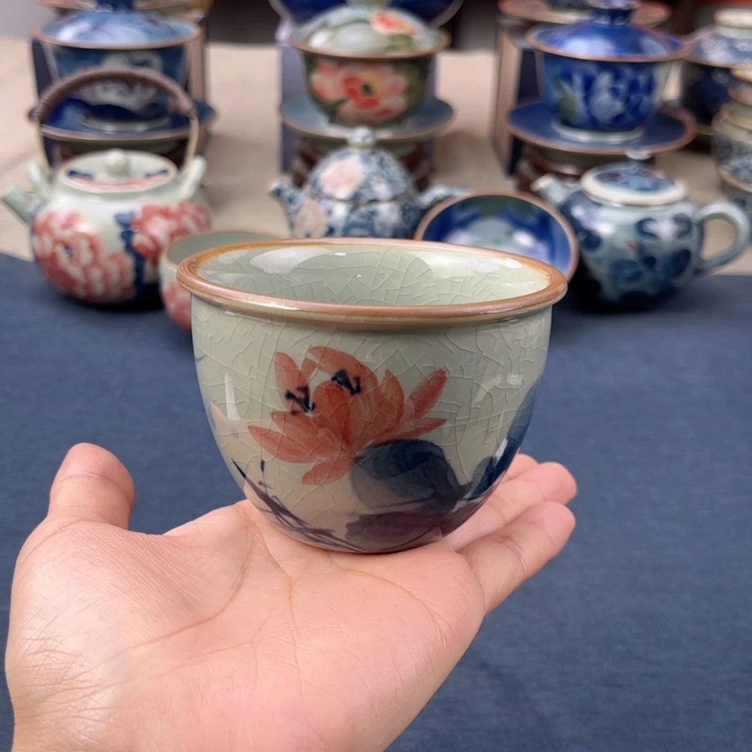 杯景德镇手绘手工茶具