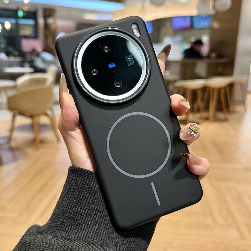 适用vivox200s手机壳磨砂磁吸vivox300pro全包防摔x200ultra超薄1