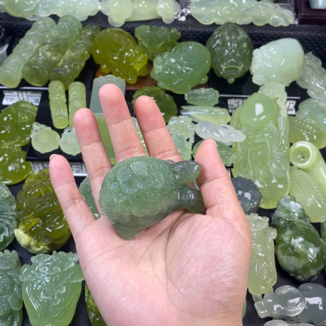 蛇纹石玉未镶嵌岫玉金钱龟
