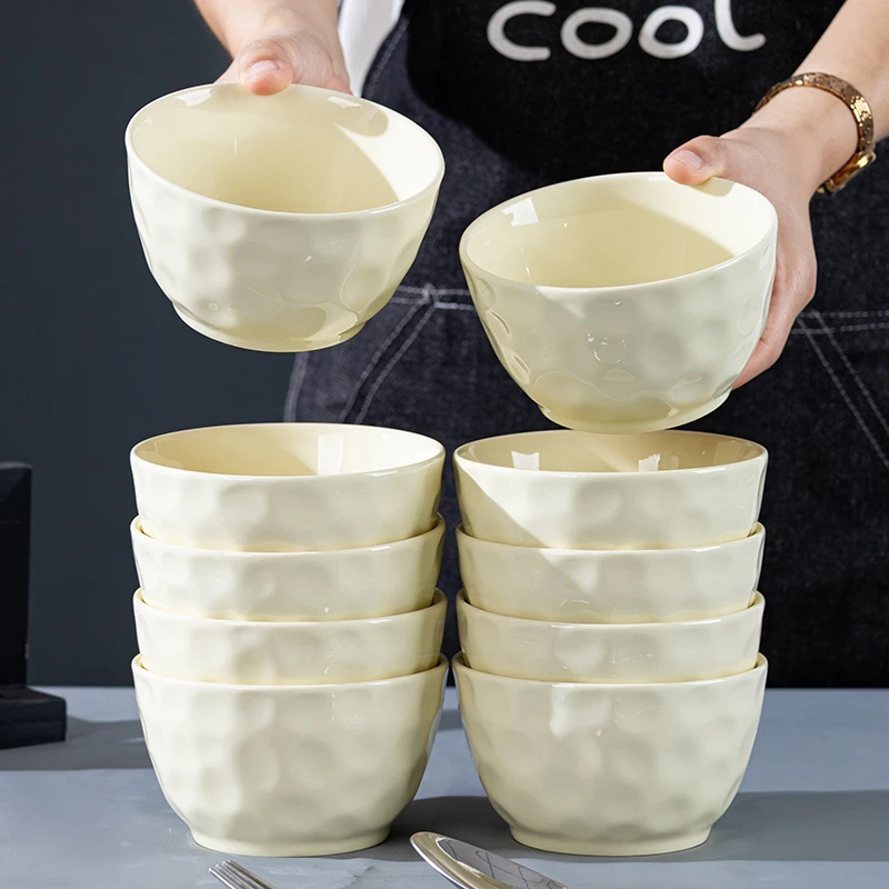 芬利兰【10个装】釉下彩/石纹/10个米饭碗陶瓷家用-xxj