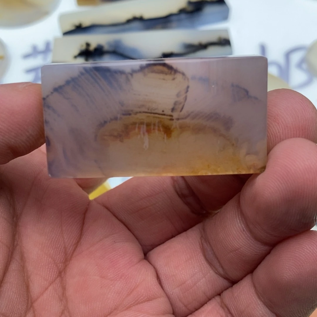 玛瑙/玉髓牌子足银镀金镶嵌