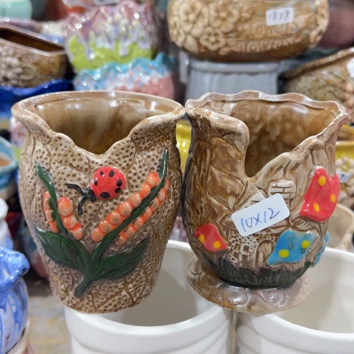 凑9块包邮，有孔花盆