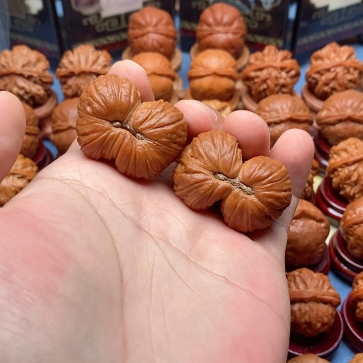 利***真把件文玩核桃秋连