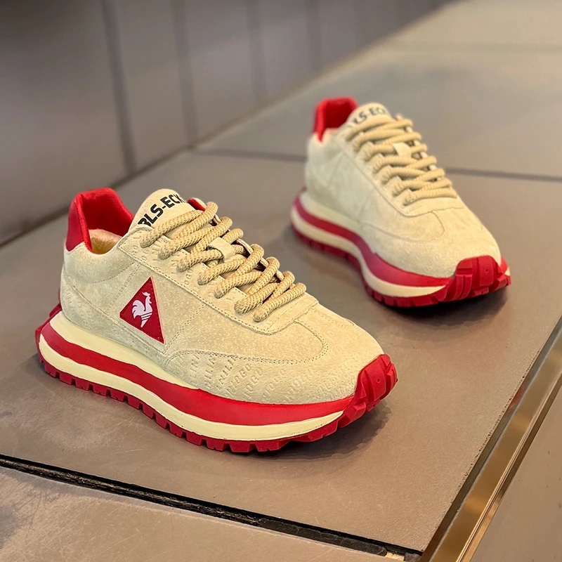 男鞋2025新款秋季轻奢潮流厚底阿甘鞋男款学生休闲运动耐磨潮鞋