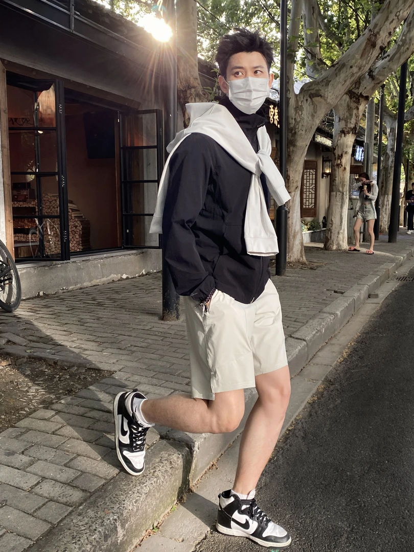 【探际线】lu感LTT夏季男士运动轻薄速干透气健身压胶休闲短裤25502