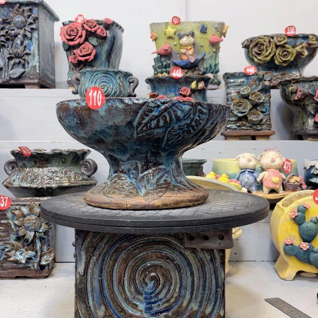 陶瓷微瑕110 号陶然花盆