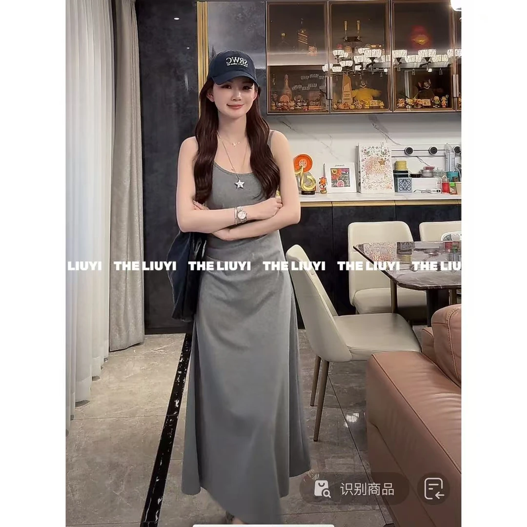 【LIUYI】蚂蚁腰~夏季显瘦吊带长裙53163