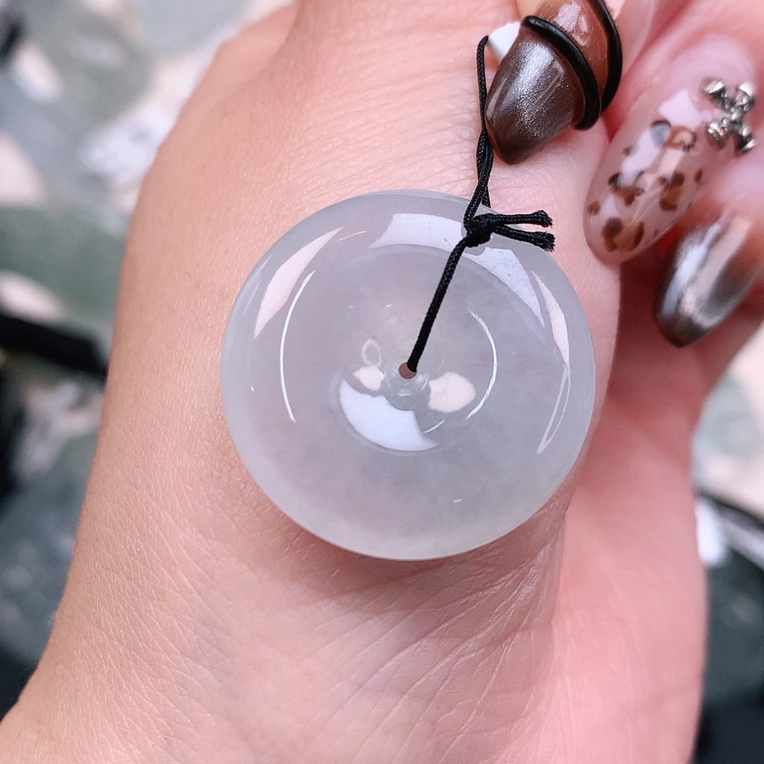 翡翠颈饰未镶嵌冰扣24.7、6