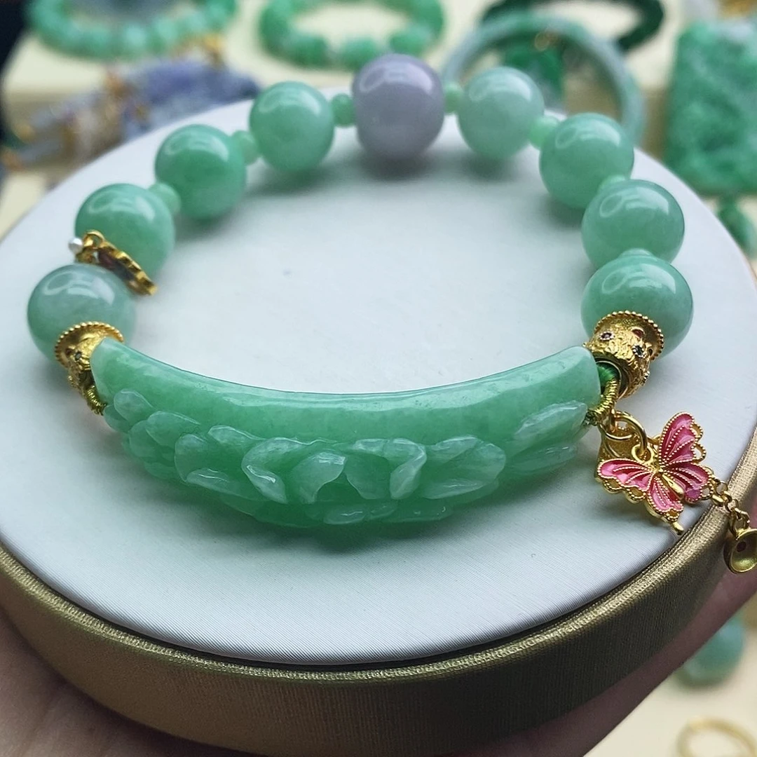 未镶嵌手串翡翠手牌