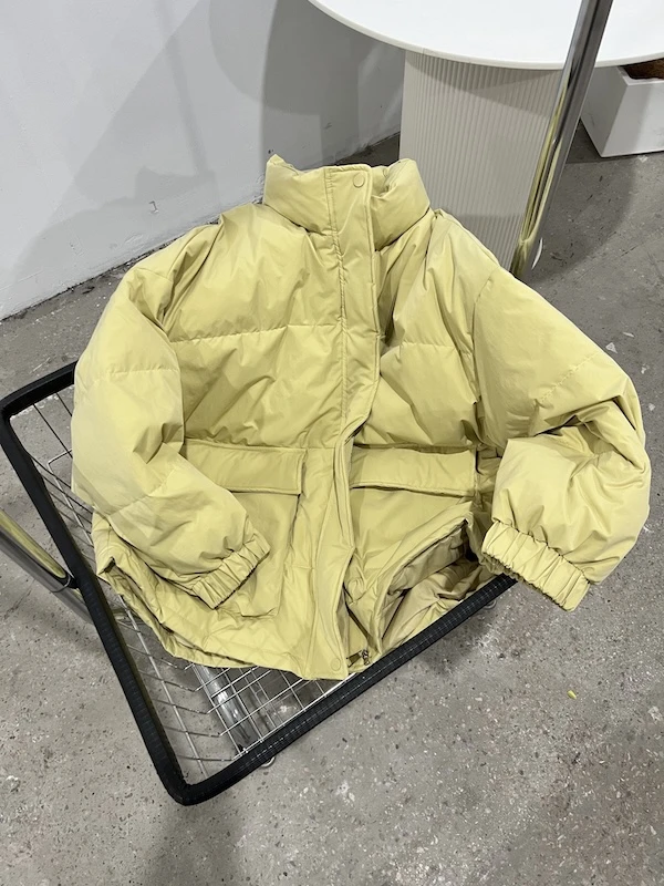 【杨英家大面包服】韩版大口袋立领保暖羽绒服外套 80350