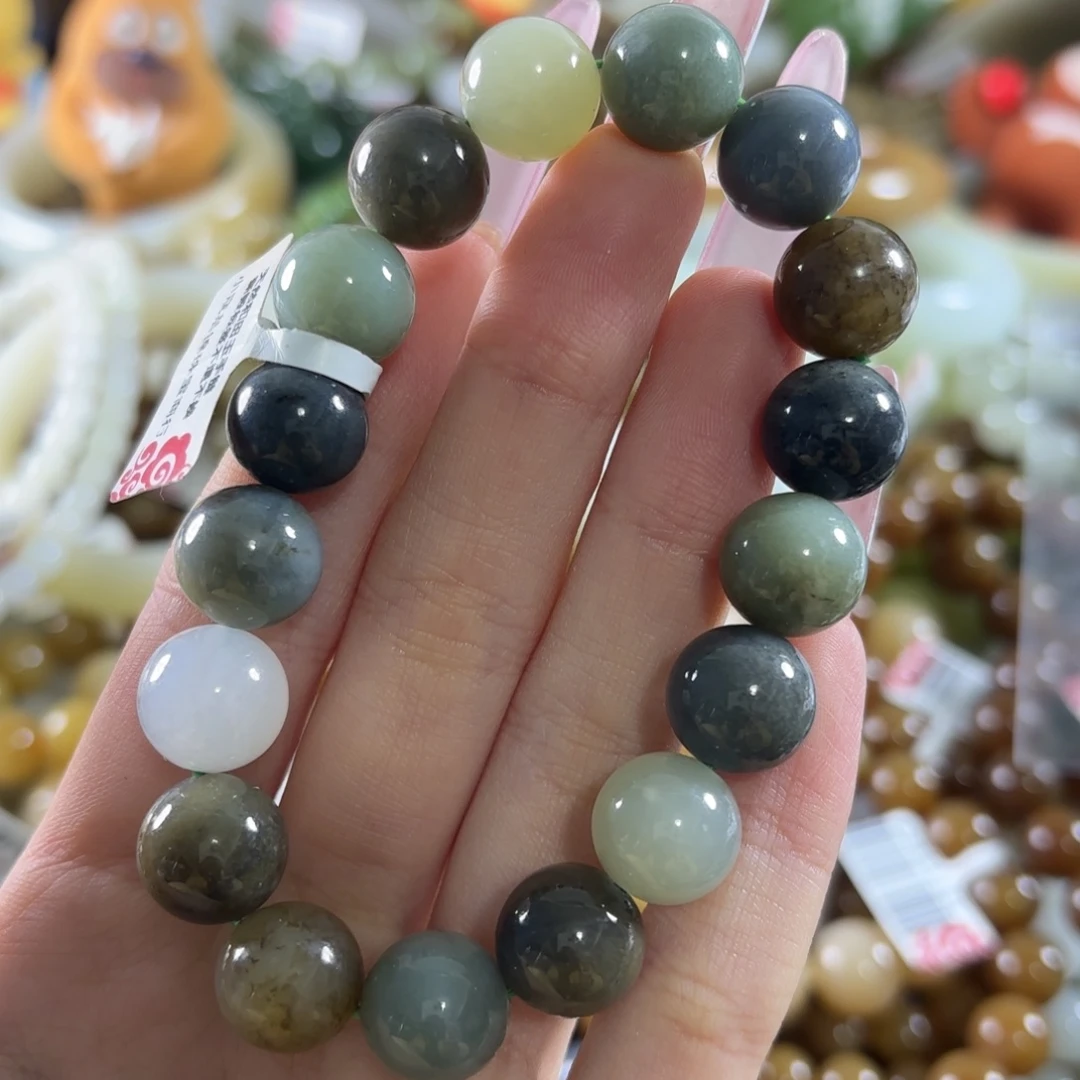 和田玉未镶嵌手链8