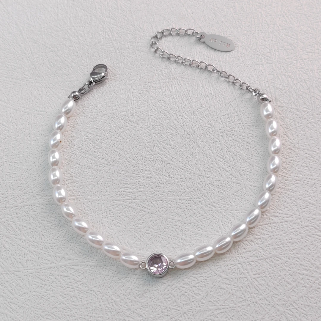 XUPING/旭平首饰 不锈钢仿珍珠手链 夏上新气质 GDQ T001086144