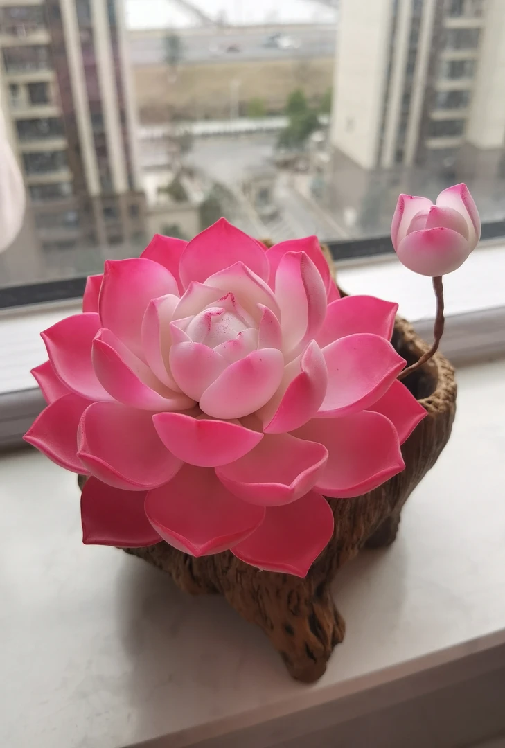 手工粘土多肉千寻玫瑰伯克利锦一物一拍