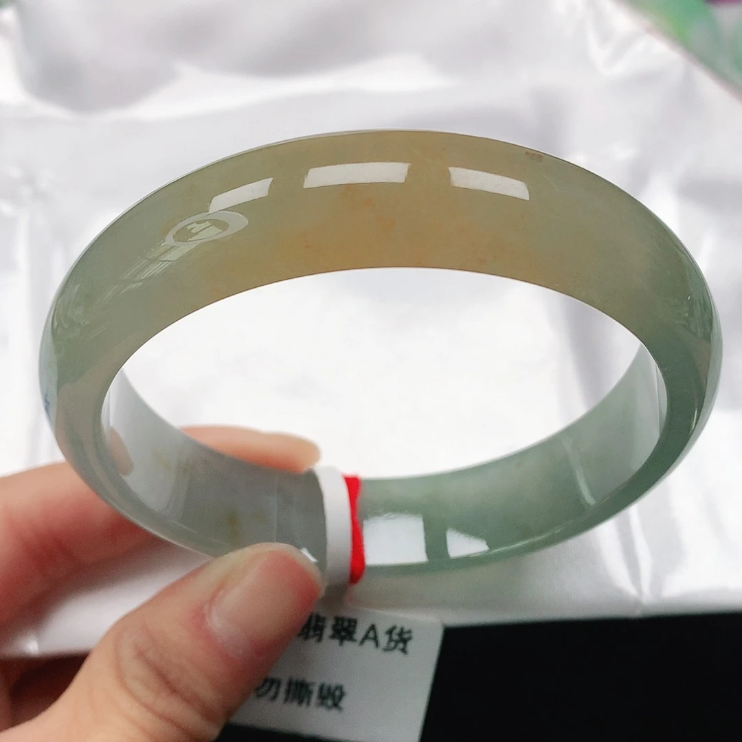 翡翠手镯未镶嵌天然翡翠手镯58