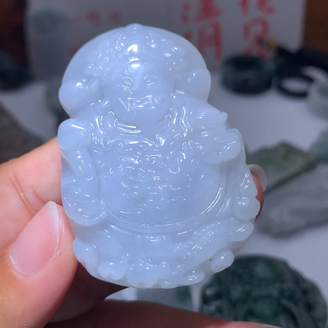 翡翠未镶嵌颈饰保真天然A货翡翠