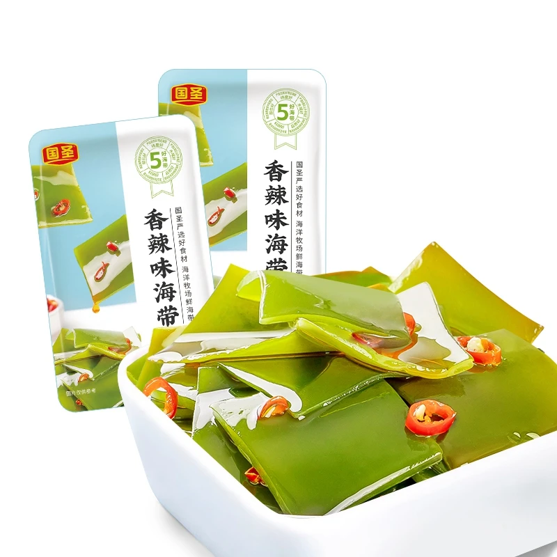 国圣香辣海带片即食网红零食脆爽美味办公室解馋吃不腻