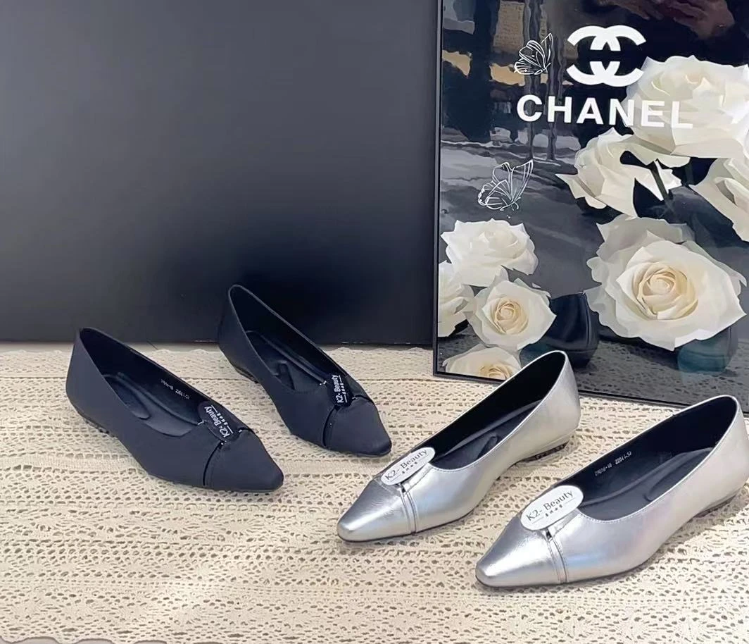 唐琪女装【捡漏 D9016-18】2025新款金属镂空亮面尖头单鞋