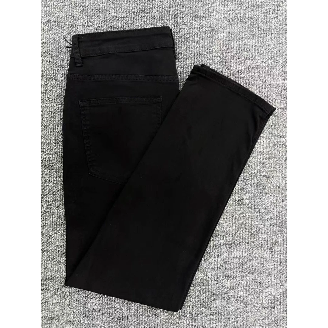 新百伦夏季薄款男士牛仔裤百搭潮流修身高弹直筒牛仔裤男款