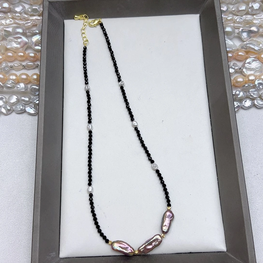 淡水珍珠合金项链