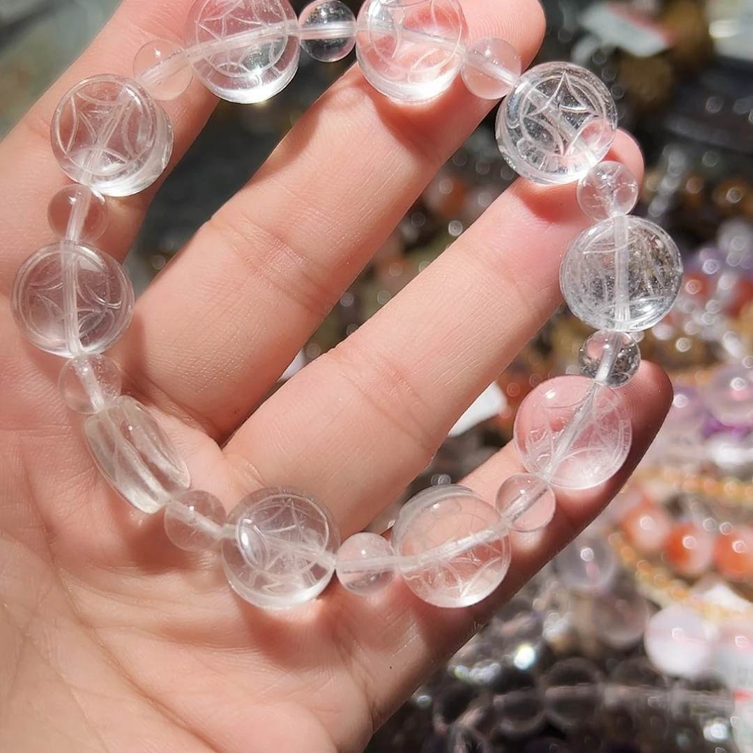 水晶手链未镶嵌喜马拉雅前途无量白水晶