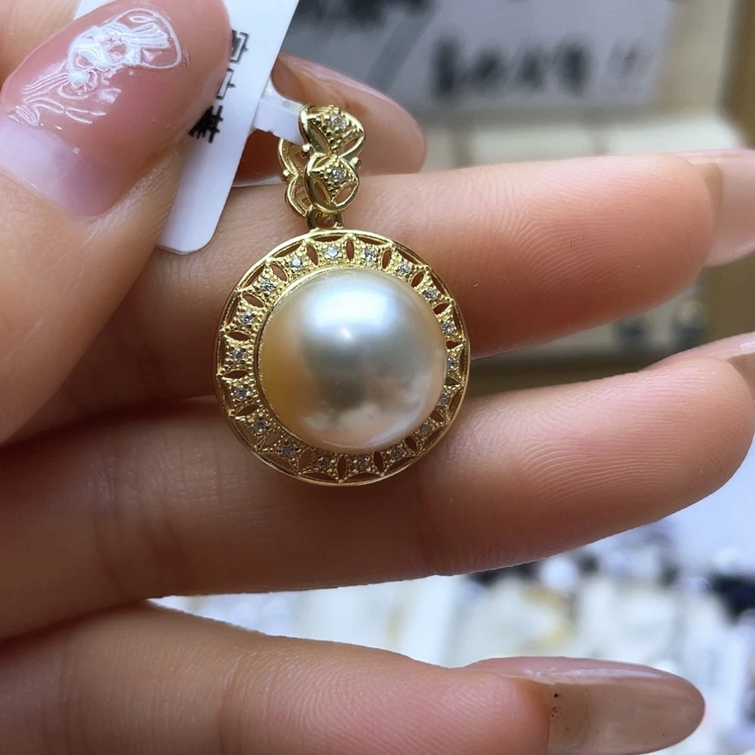 海水珍珠颈饰银S925镶嵌