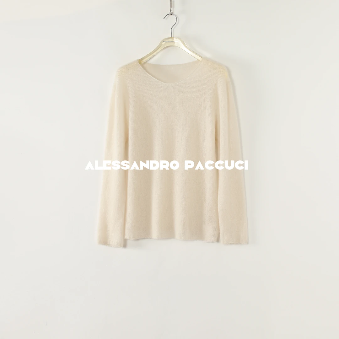 AP洛哥53084ST【从绒】羊绒+桑蚕丝多色轻薄长袖时尚百搭套头衫