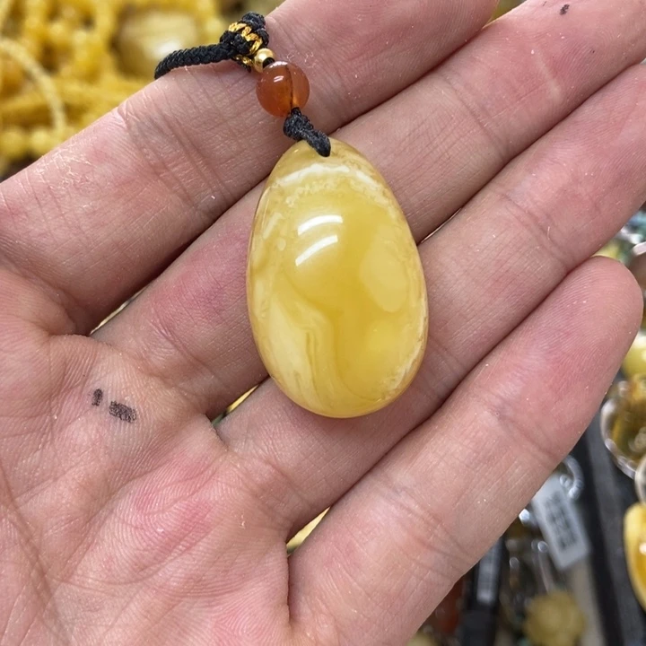 裸石蜜蜡未镶嵌吊坠