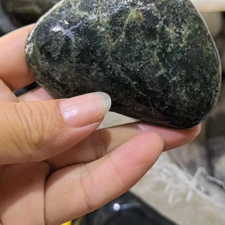 彩***桥有机玻璃藏玉药王石原石