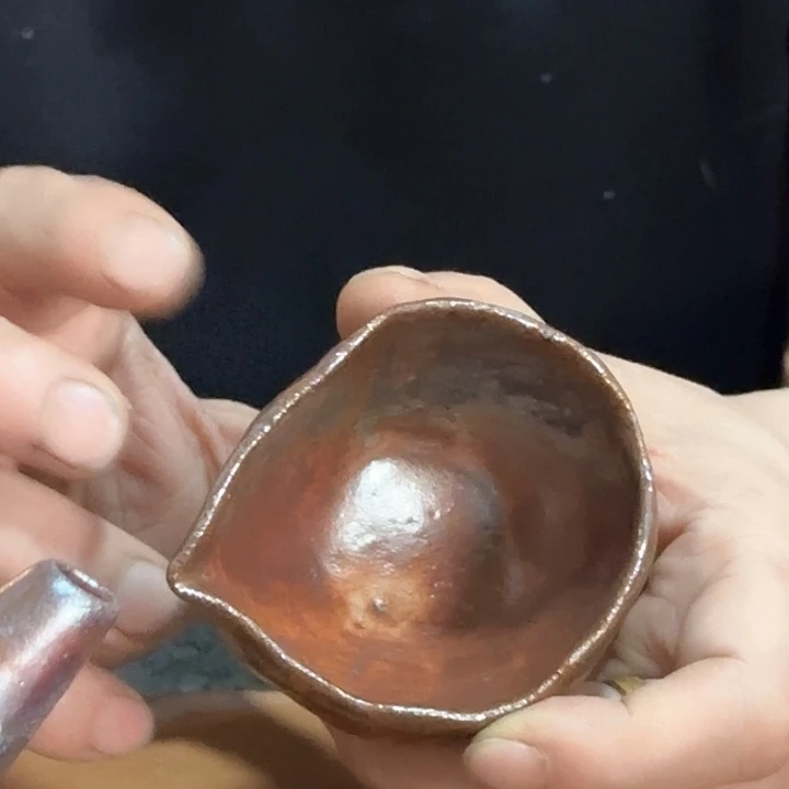 紫砂柴烧手捏公道