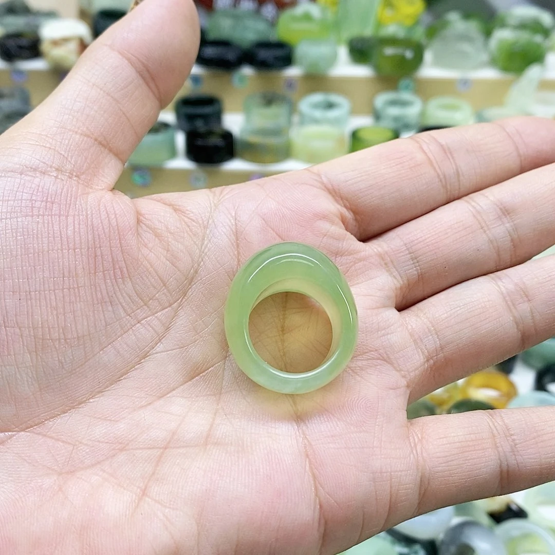 岫玉天然玉石未镶嵌金***光