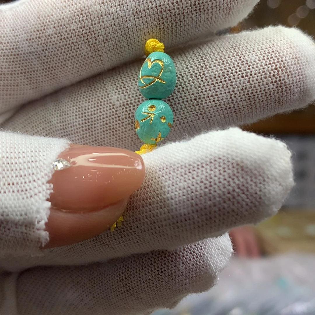 绿松石未镶嵌挂件