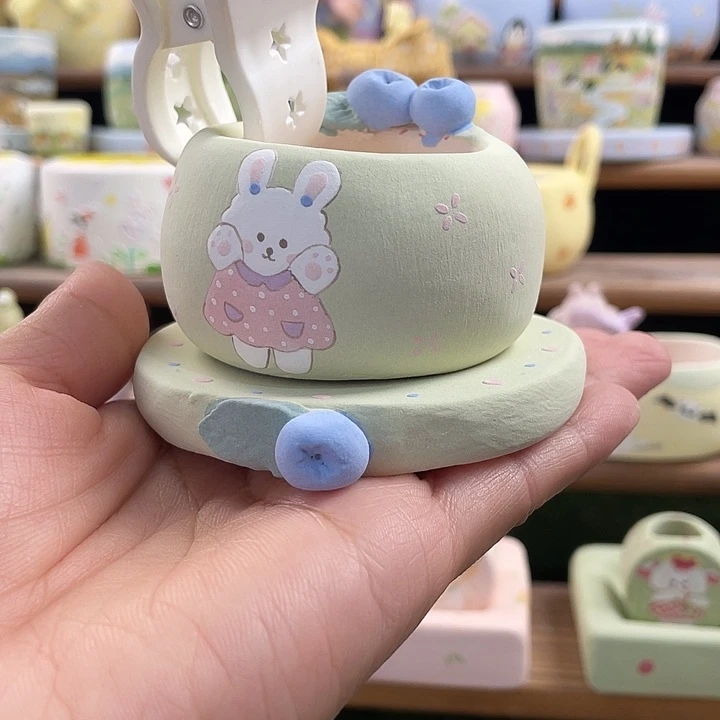 5…..手工手绘花盆