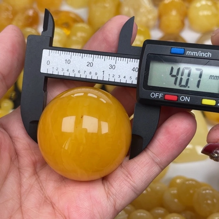 未镶嵌蜜蜡裸石蜜蜡有瑕疵大圆珠