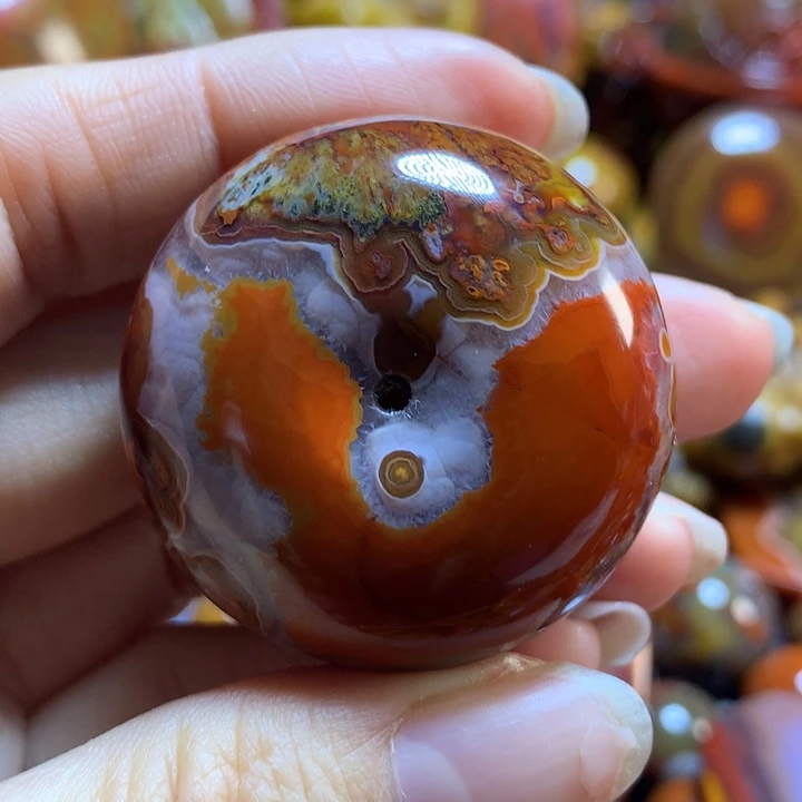 玛瑙/玉髓战国红吊坠未镶嵌