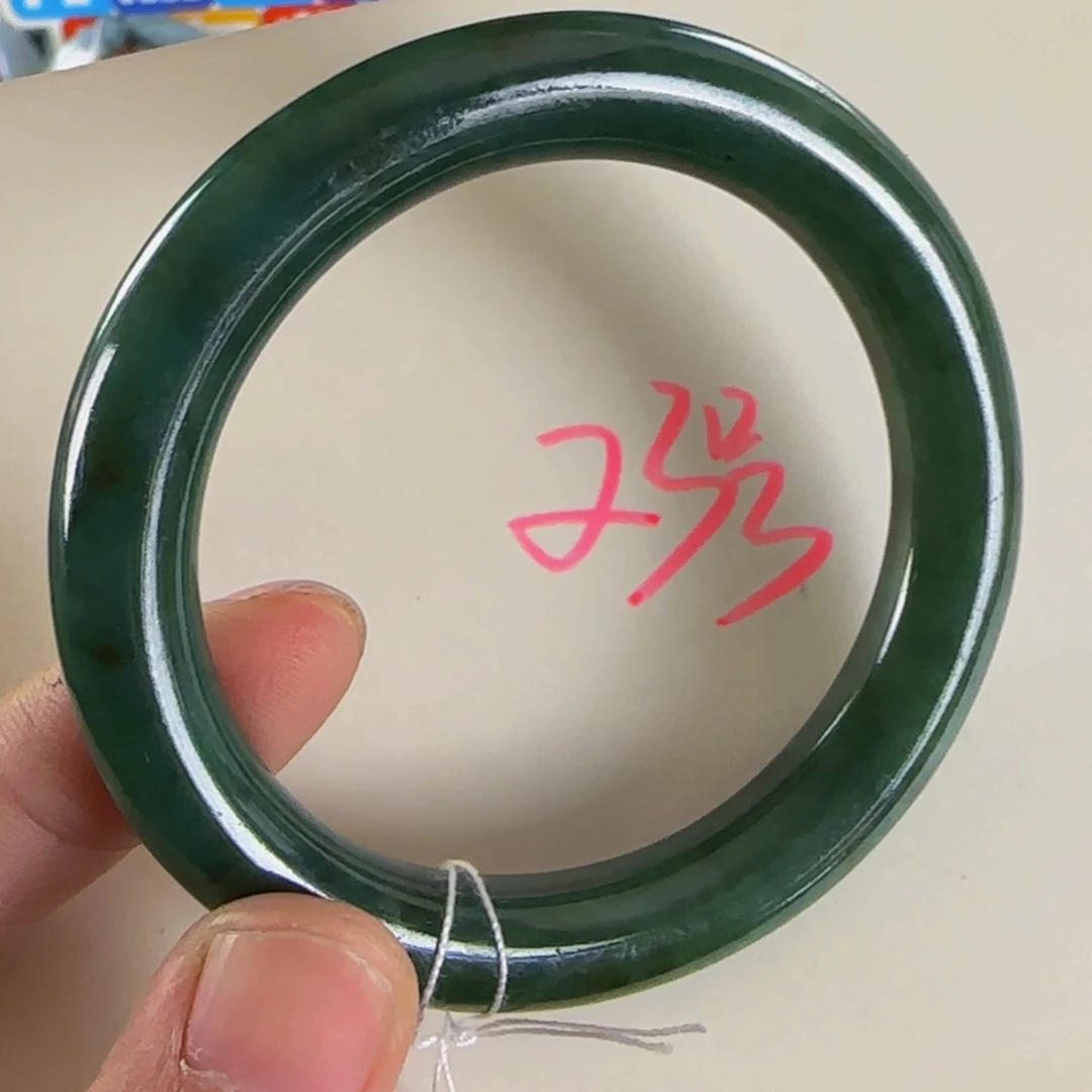 未镶嵌手镯翡翠老坑52老蓝水巨好