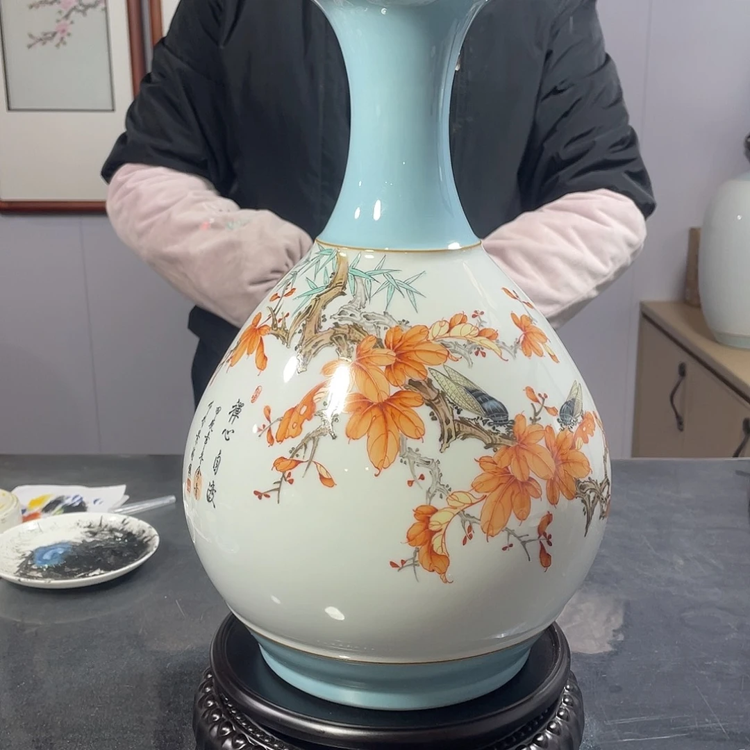 景德镇手工手绘花瓶景德镇手工手绘花瓶
