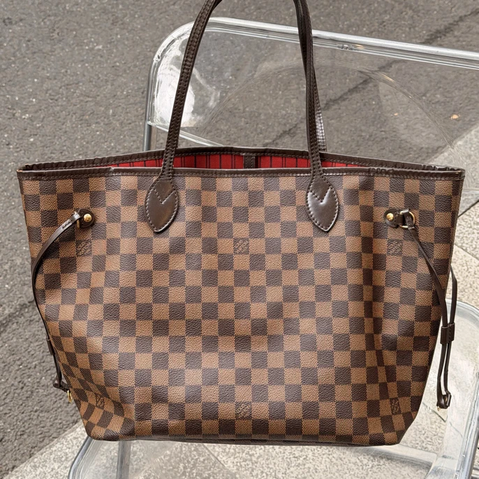 95新 LouisVuitton/路易威登 棋盘格NF中号 经典百搭