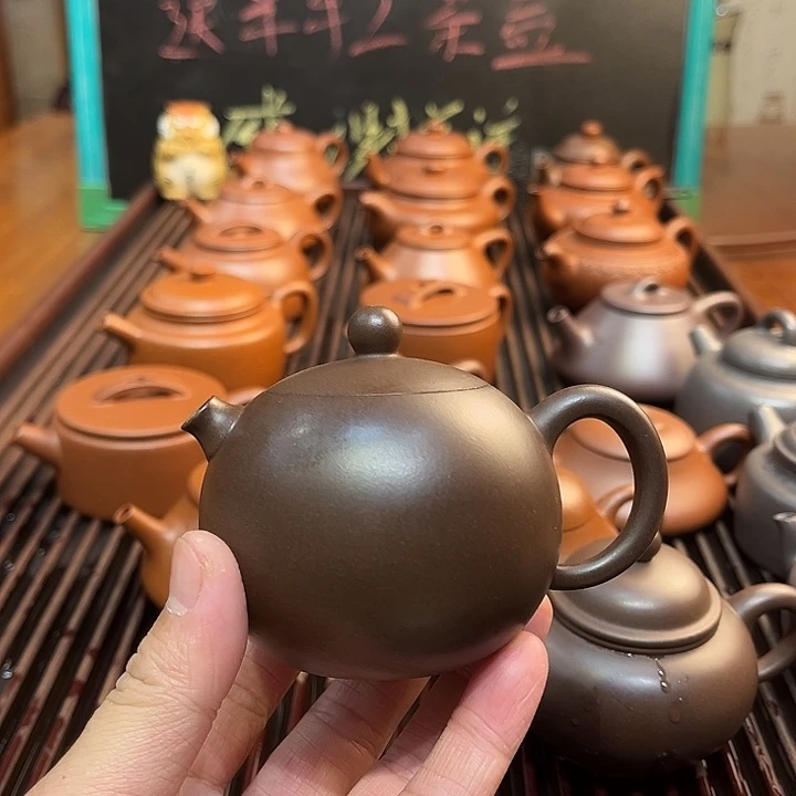 紫砂茶壶老紫泥 河豚西施200cc