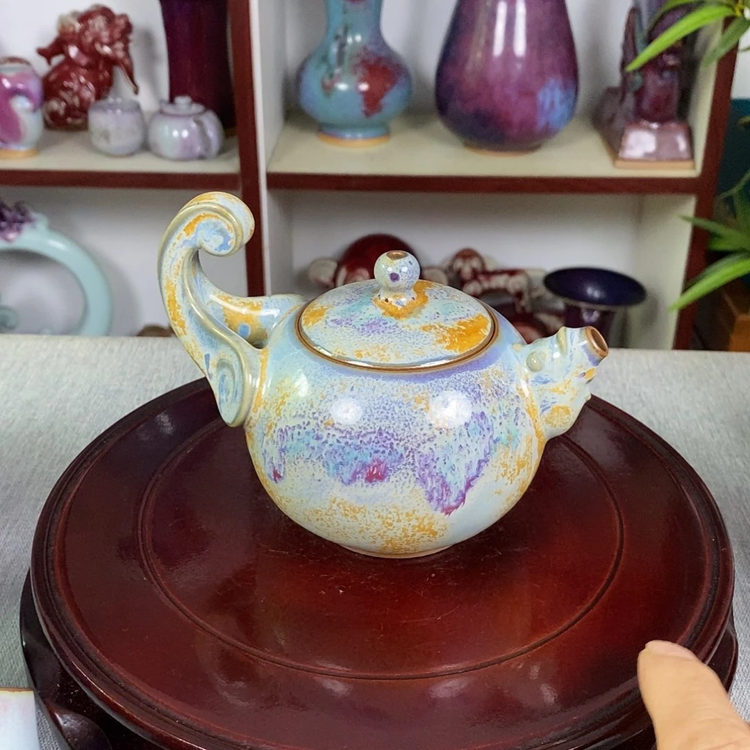 杯钧瓷茶壶泡茶器高温窑变