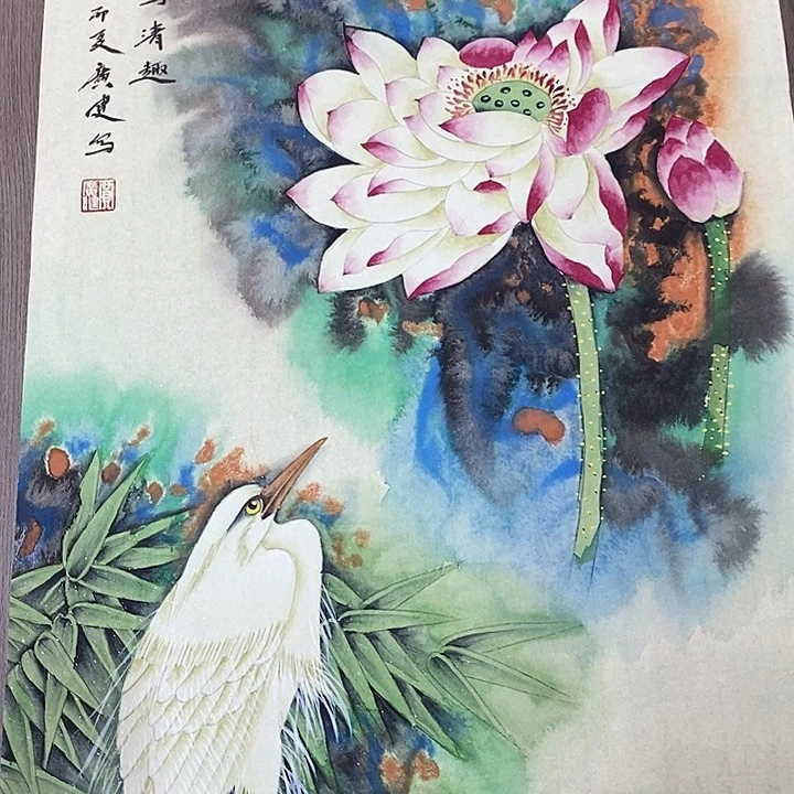 手绘国画作品999