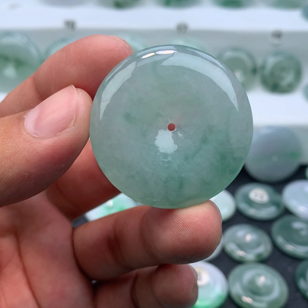 翡翠未镶嵌颈饰缅甸天然A货翡翠38.6-6.3