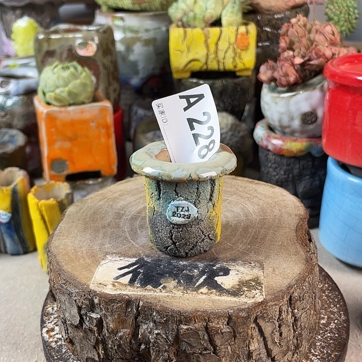 紫砂花盆开播福利 陶瓷花盆 默认微次