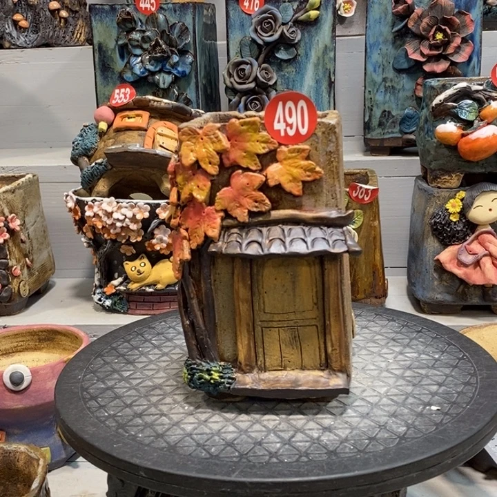 微瑕490 号陶然花器手工花盆