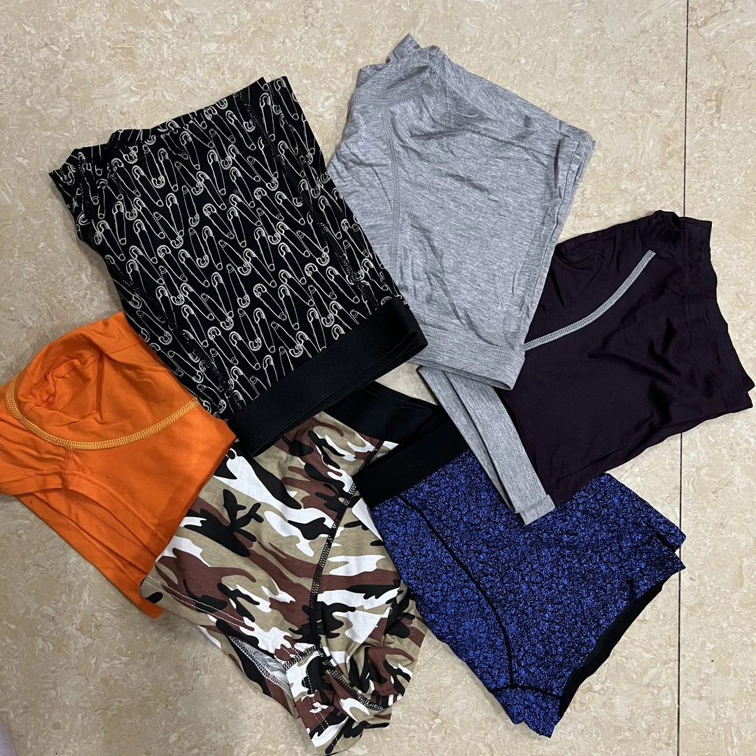 E/507604透气常规短裤弹力裤子男男士打底裤夏季度假风（拍1发3）