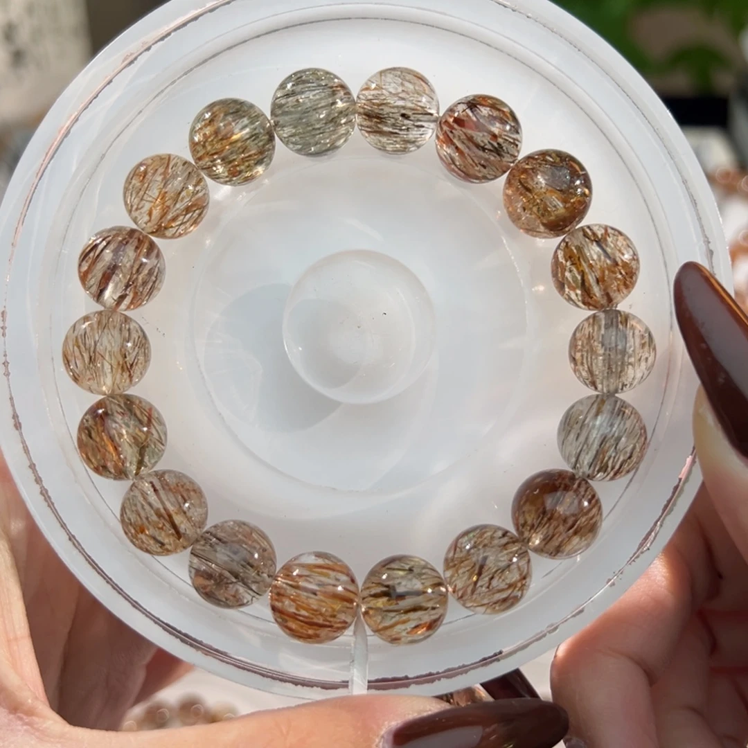 未镶嵌水晶手链黑金超七11